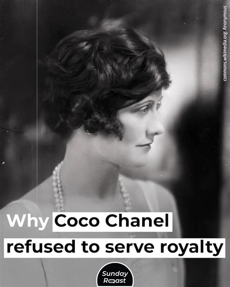 why did coco chanel refuse to dress royalty|Coco Chanel designer.